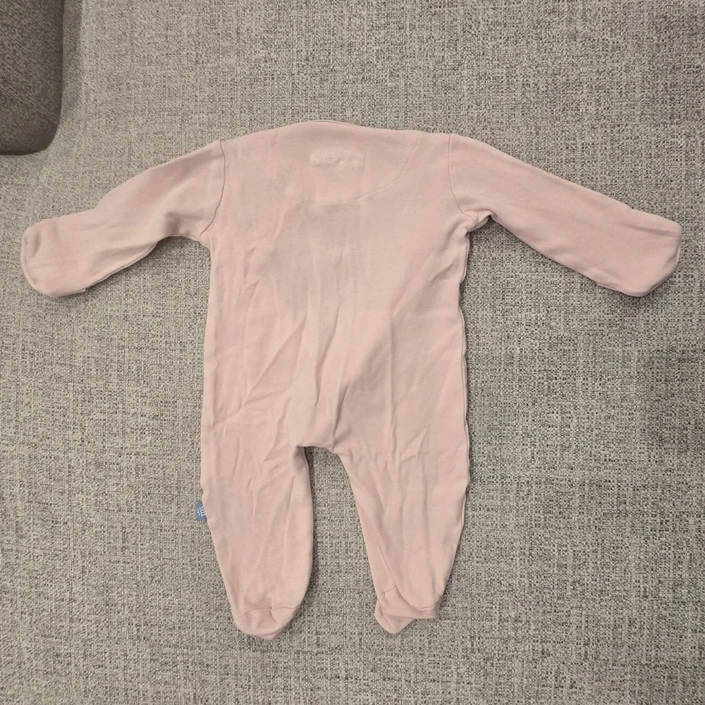Simply Magnetic Me Pink Footie Sleeper Organic Cotton 0-3 Months